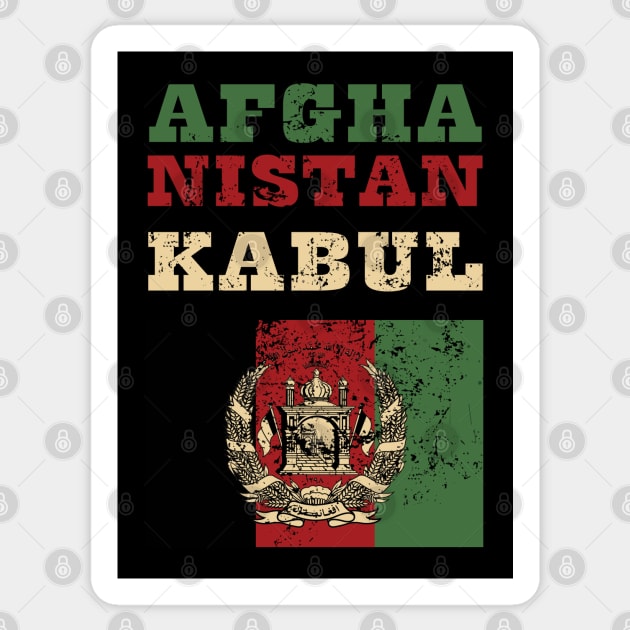 Flag of Afghanistan Sticker by KewaleeTee